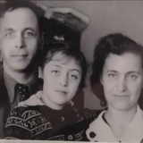 Л.Н. Вышеславский с женой и дочерью Ириной