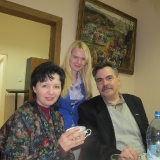 С певицей Ириной Шведовой и правнучкой М. Лисянского 2