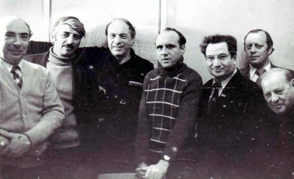Вышеславский Л.Н. с писателями Биробиджана
